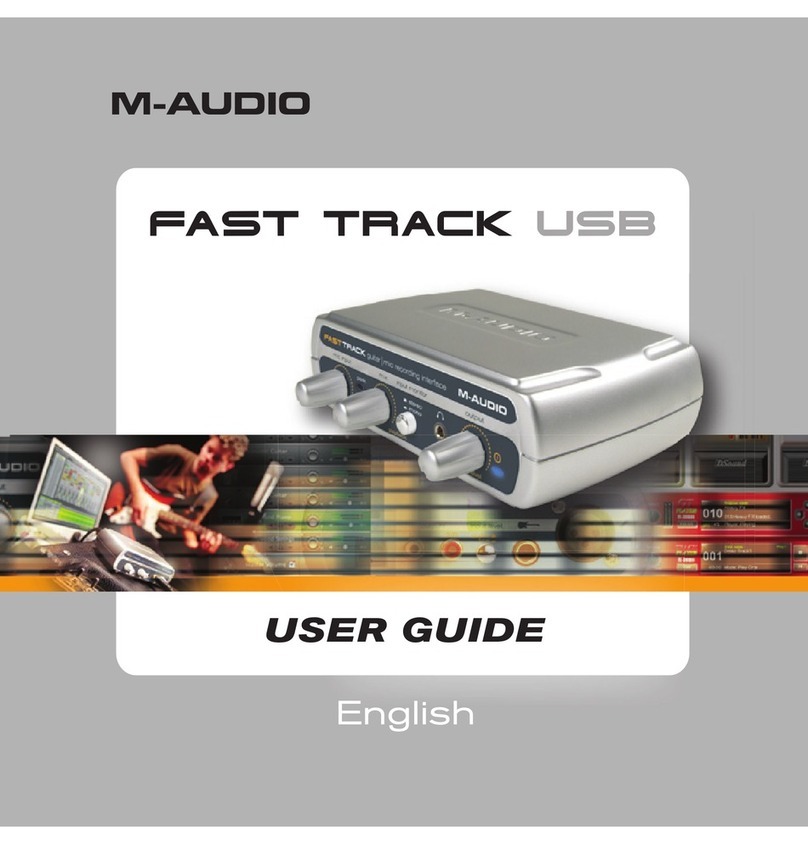 M-Audio Fast Track User manual