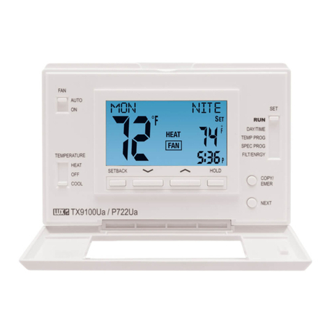 Lux Products Smart Temp TX9100U Installation and operating instructions