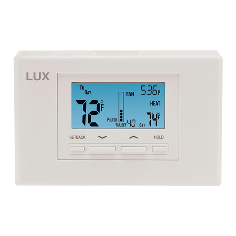 Lux Products SMART TEMP TX1500U Installation and operating instructions