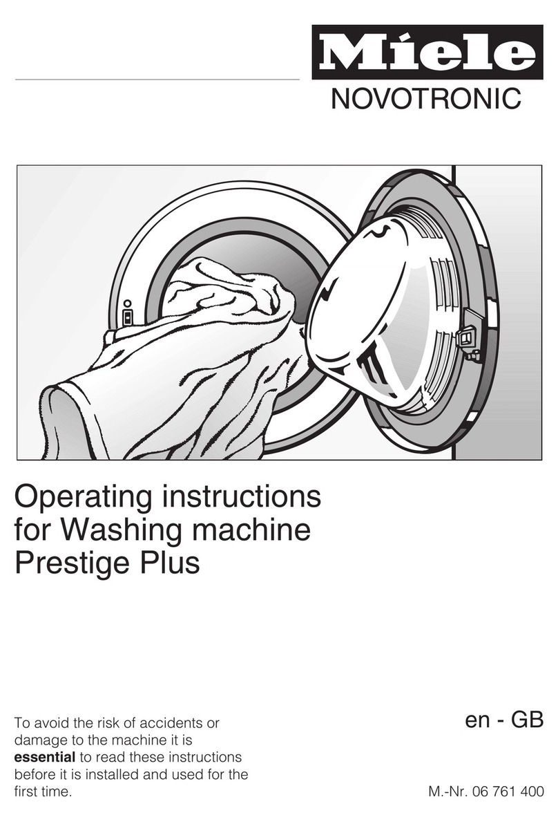 Miele Prestige Plus User manual