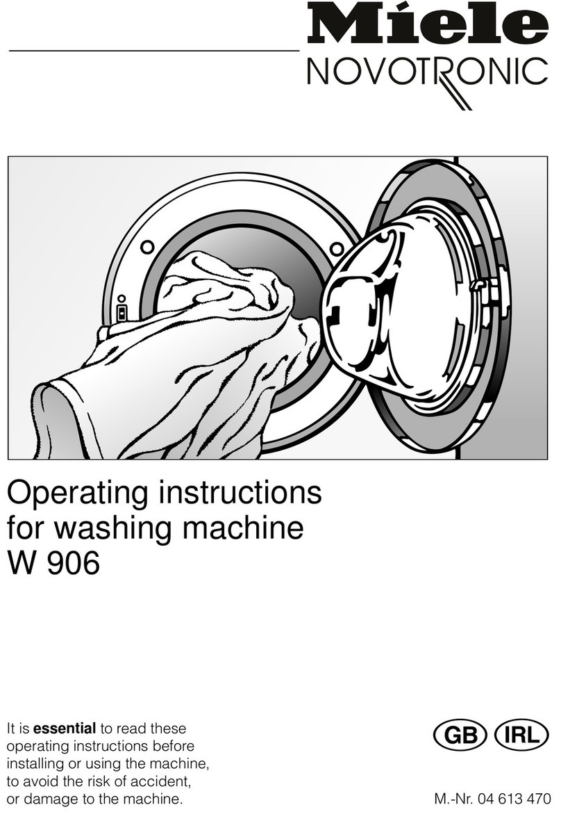 Miele W 906 User manual