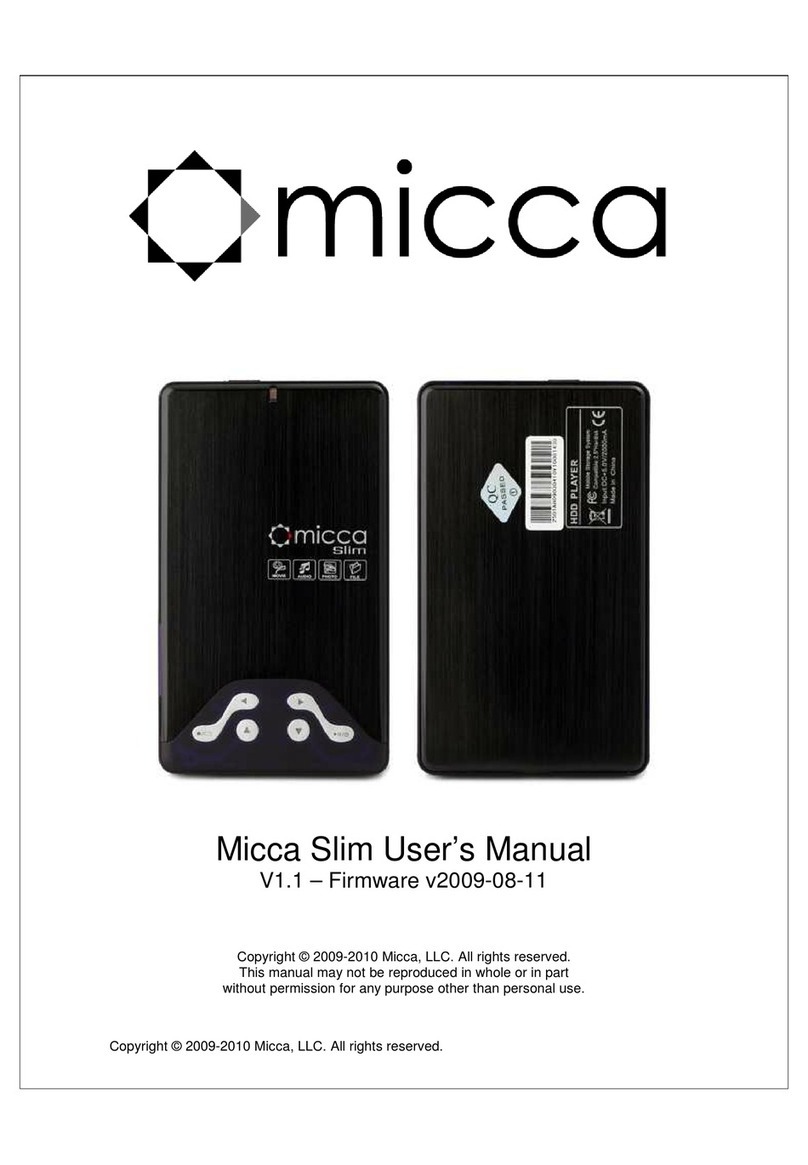 Micca Slim User manual