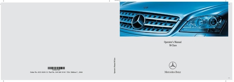 Mercedes-Benz 2003 ML 350 Operator's manual