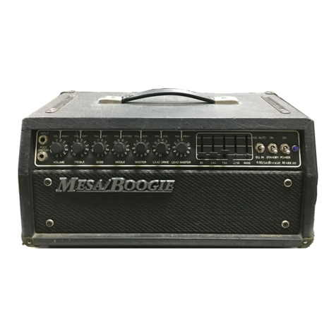 Mesa/Boogie Three Channel Dual & Triple Rectifier Solo... operating instructions