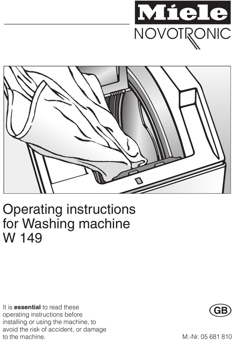 Miele W 149 User manual