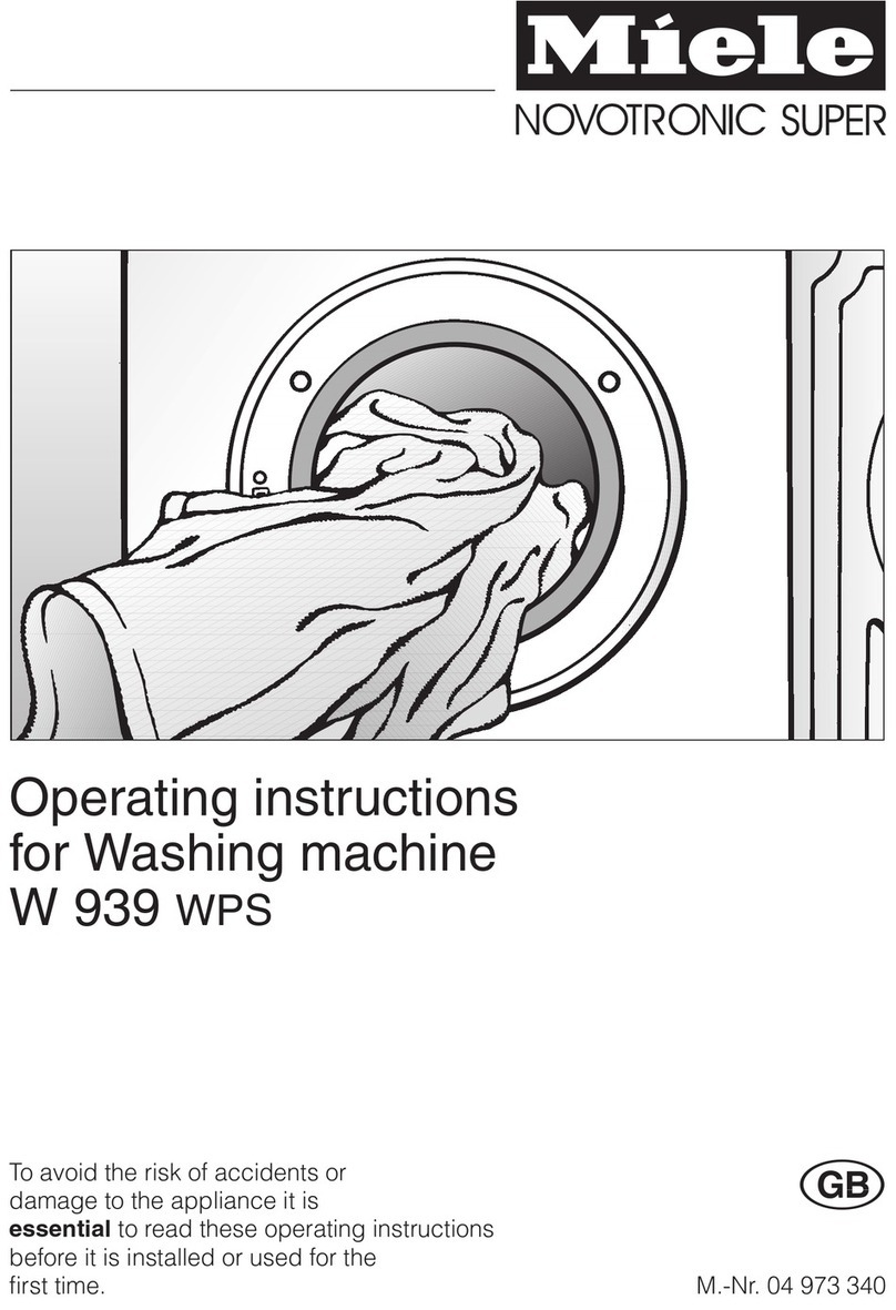 Miele W 939 WPS User manual