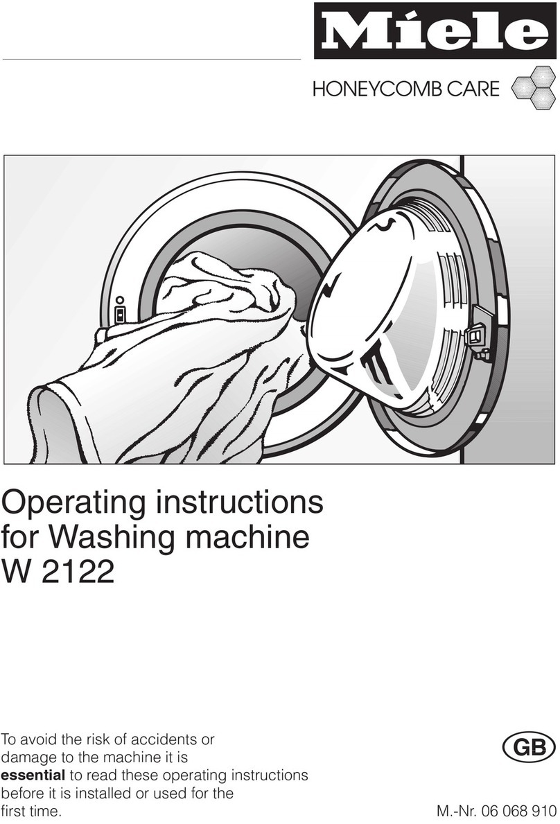 Miele W 2122 operating instructions Miele W 2122 operating instructions