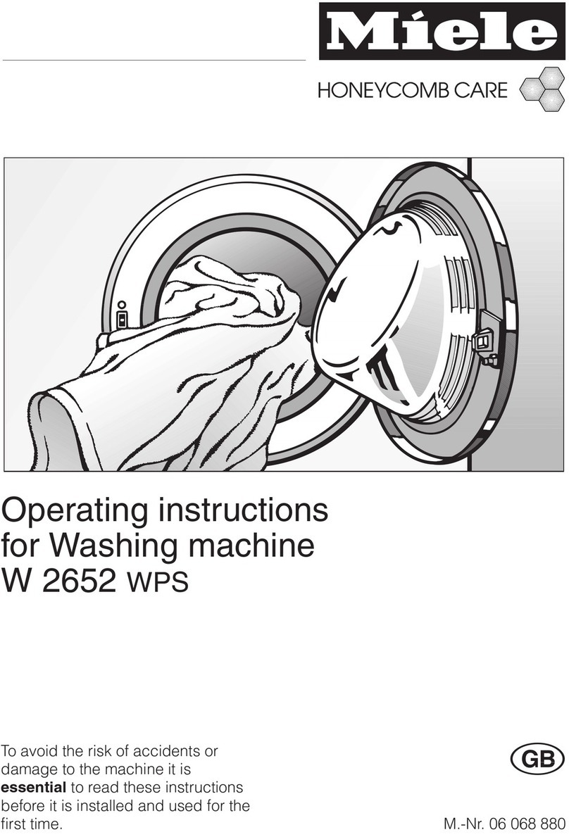 Miele W 2652 WPS User manual Miele W 2652 WPS User manual