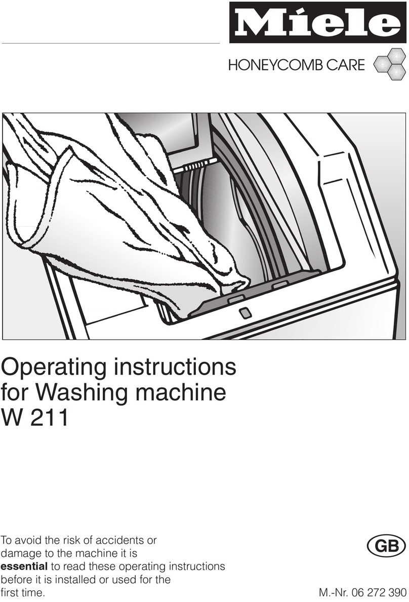 Miele W 211 operating manual
