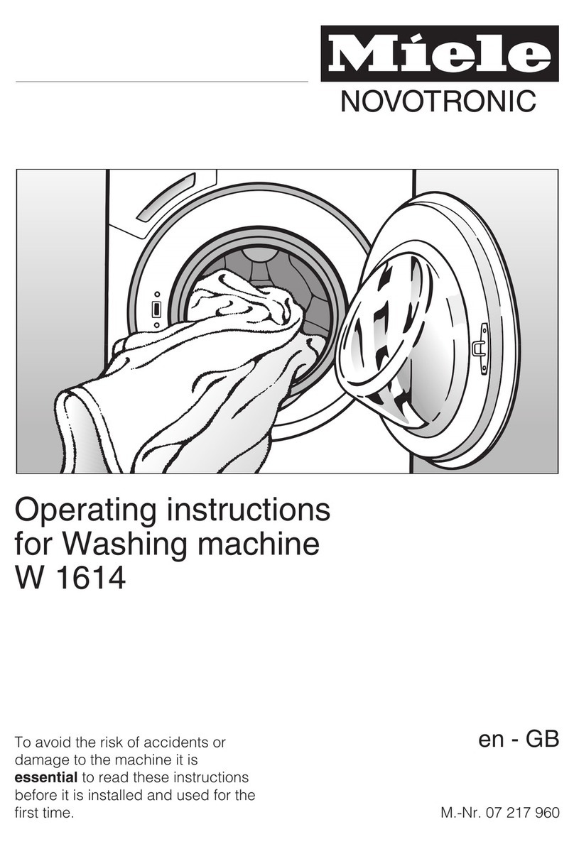 Miele W 1614 User manual
