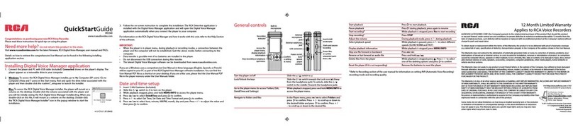 RCA VR5340 quick start guide