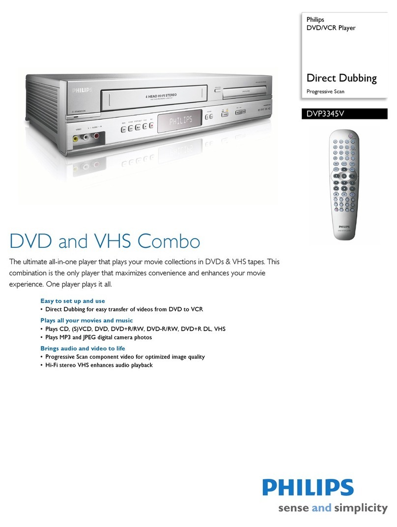 Philips DVP3345V Specifications