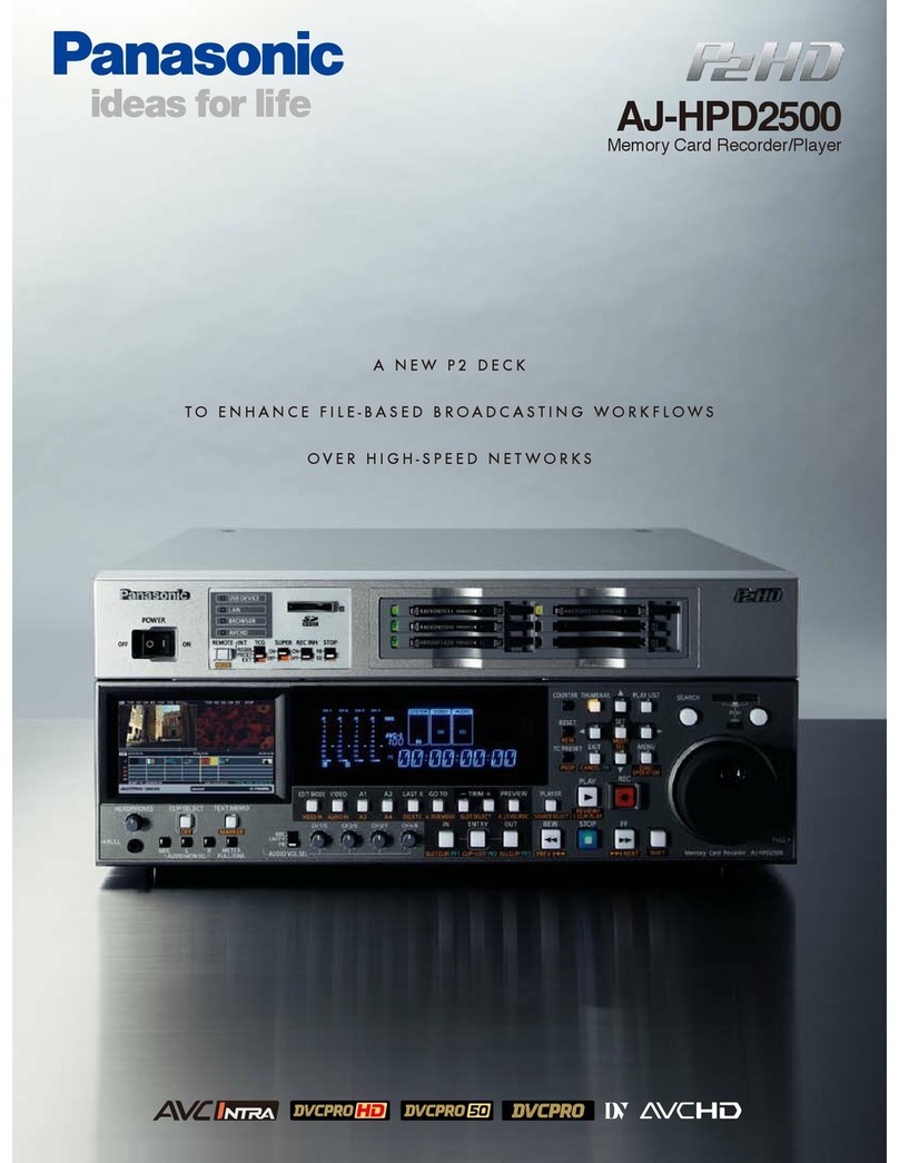 Panasonic AJ-HPD2500 User manual