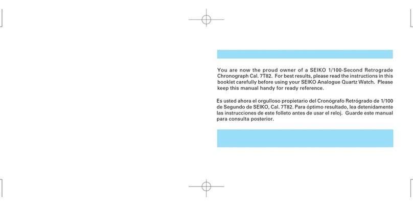 Seiko 7T82 User manual