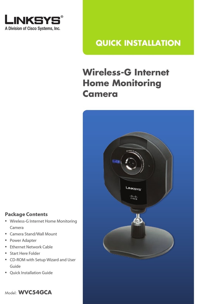 Linksys WVC54GCA-RM - Wireless-G Internet Home Monitoring Camera... Quick installation guide