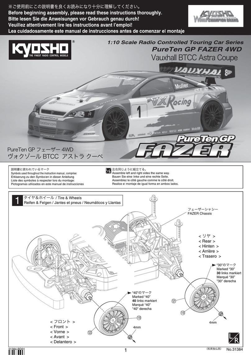Kyosho Pure Ten GP FAZER 4WD User manual Kyosho Pure Ten GP FAZER 4WD User manual