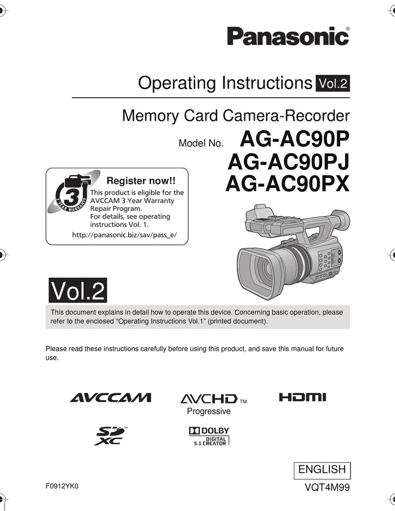 Panasonic AVCCAM AG-AC90P User manual Panasonic AVCCAM AG-AC90P User manual