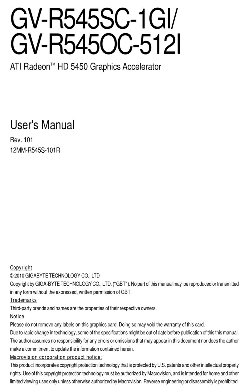 Gigabyte GV-R545OC-512I user manual