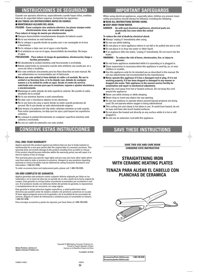 Belson CM2012 Installation instructions