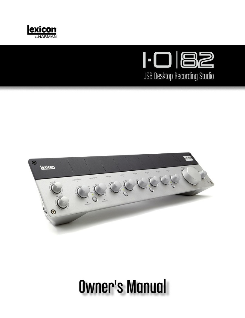 Lexicon I-O|82 User manual