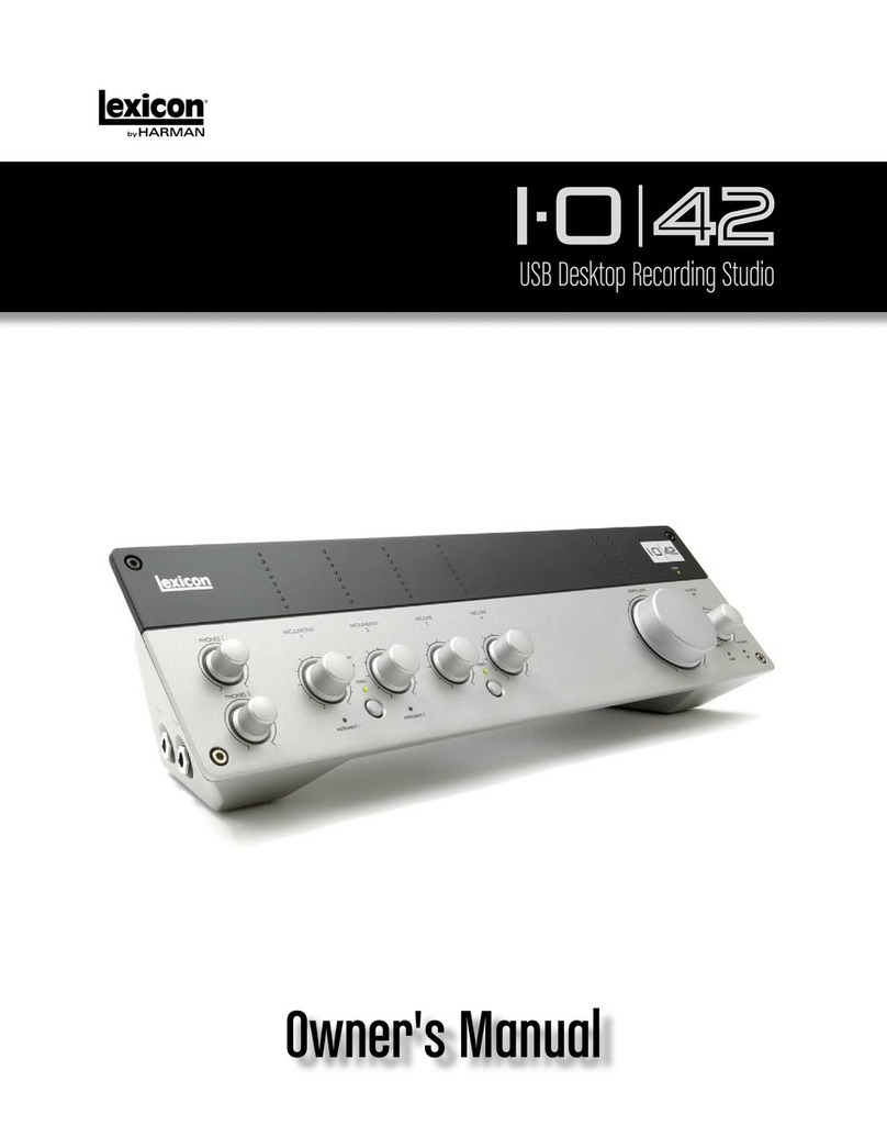 Lexicon I-O|42 owner's manual