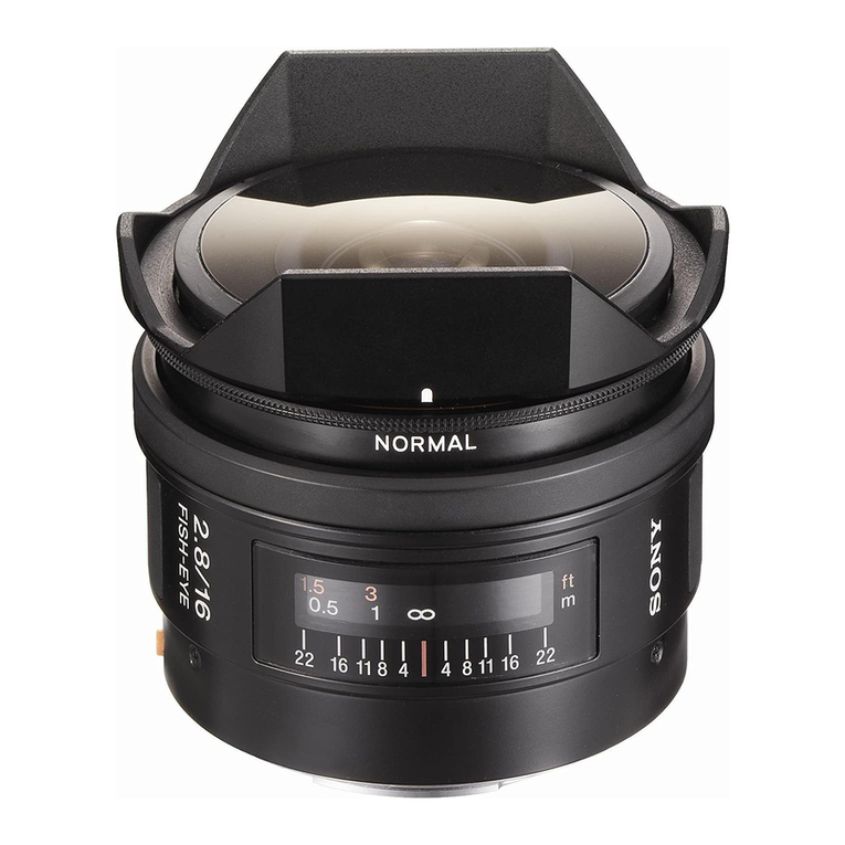 Sony SAL16F28 operating instructions