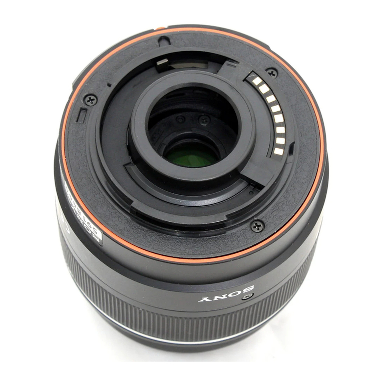 Sony SAL1855 - 18-55mm f/3.5-5.6 SAM DT Standard Zoom... Installation instructions manual