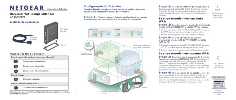 NETGEAR WN2000RPTv1 Guia de instalação