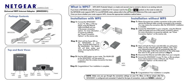 NETGEAR WNCE2001 - Ethernet to Wireless Adapter install guide