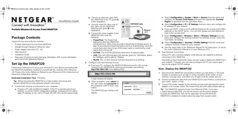 NETGEAR ProSafe WNAP320 User manual