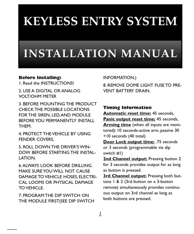 Black Widow Security BW 953 User manual