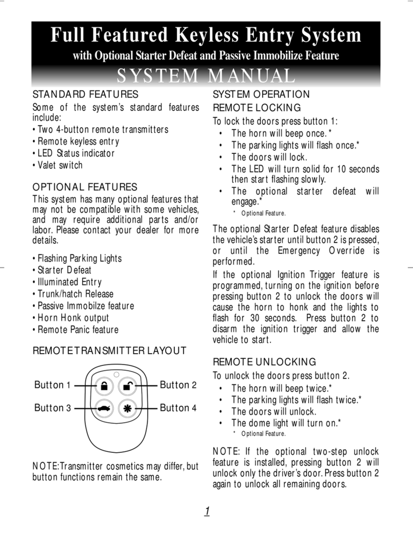 Black Widow Security BW 853 System manual