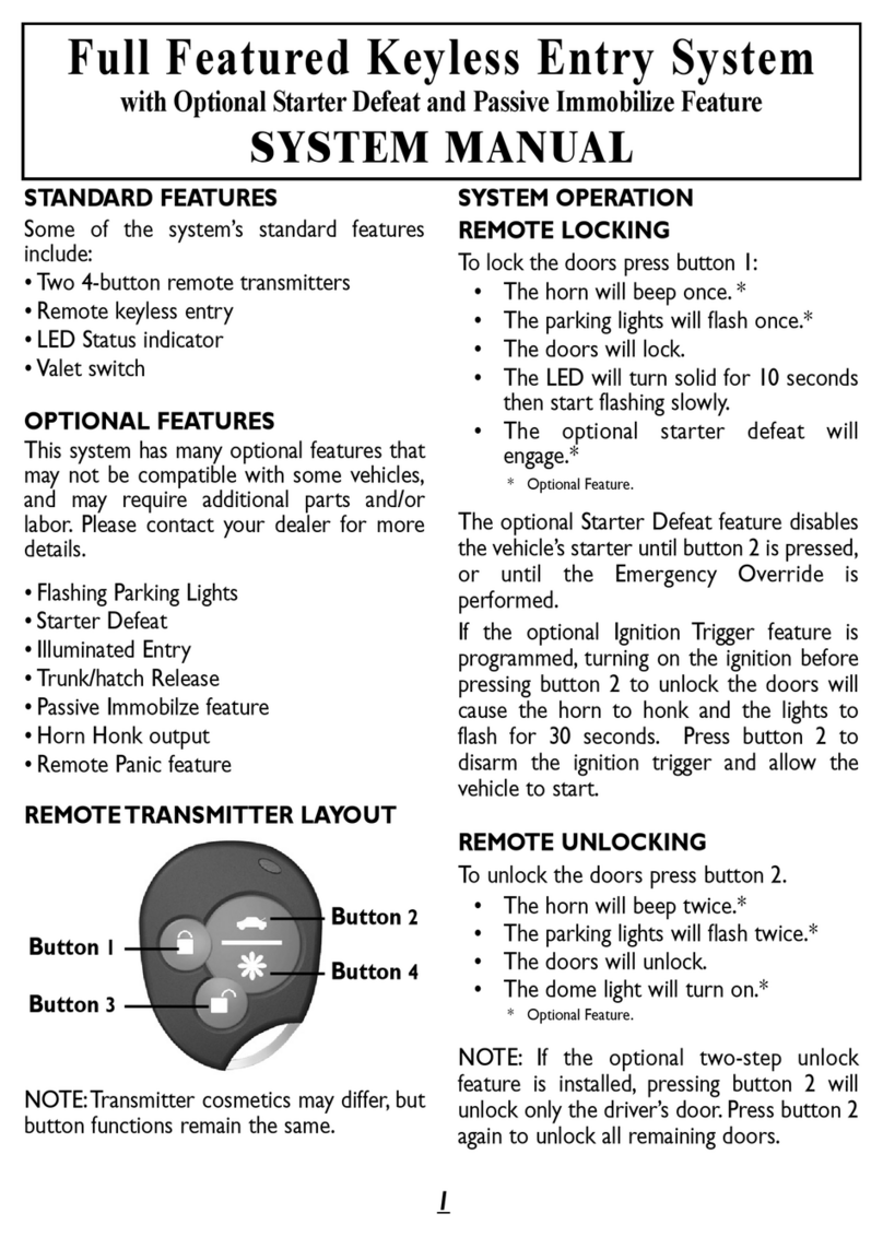 Black Widow Security BW 854 System manual Black Widow Security BW 854 System manual