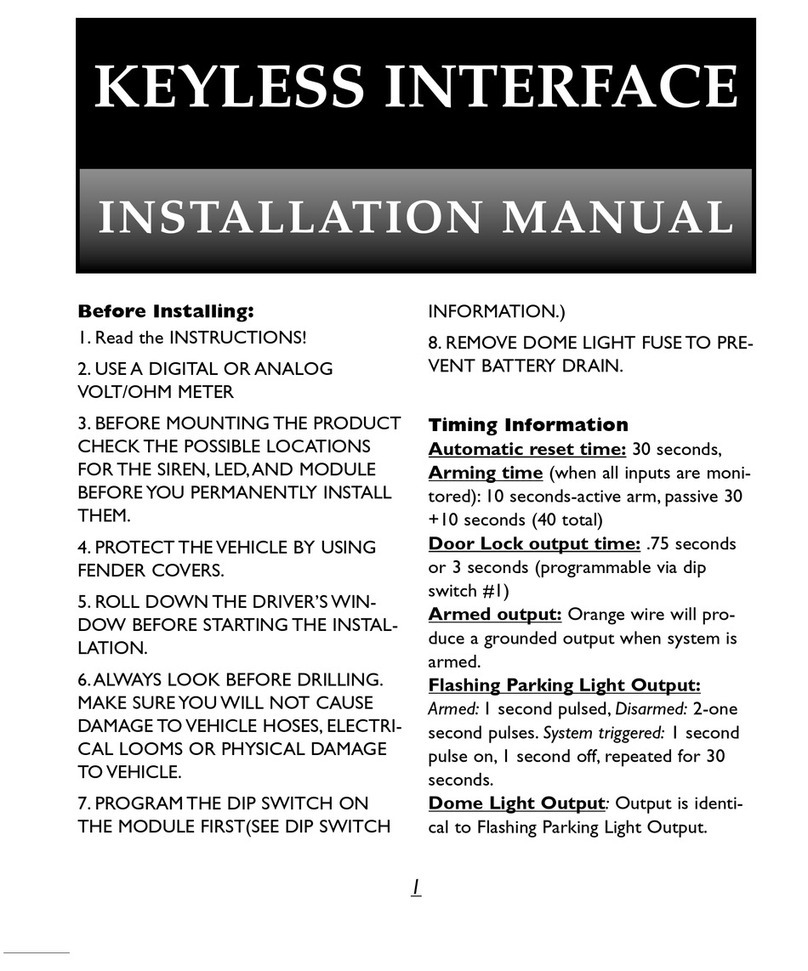 Black Widow Security BW 690 installation manual