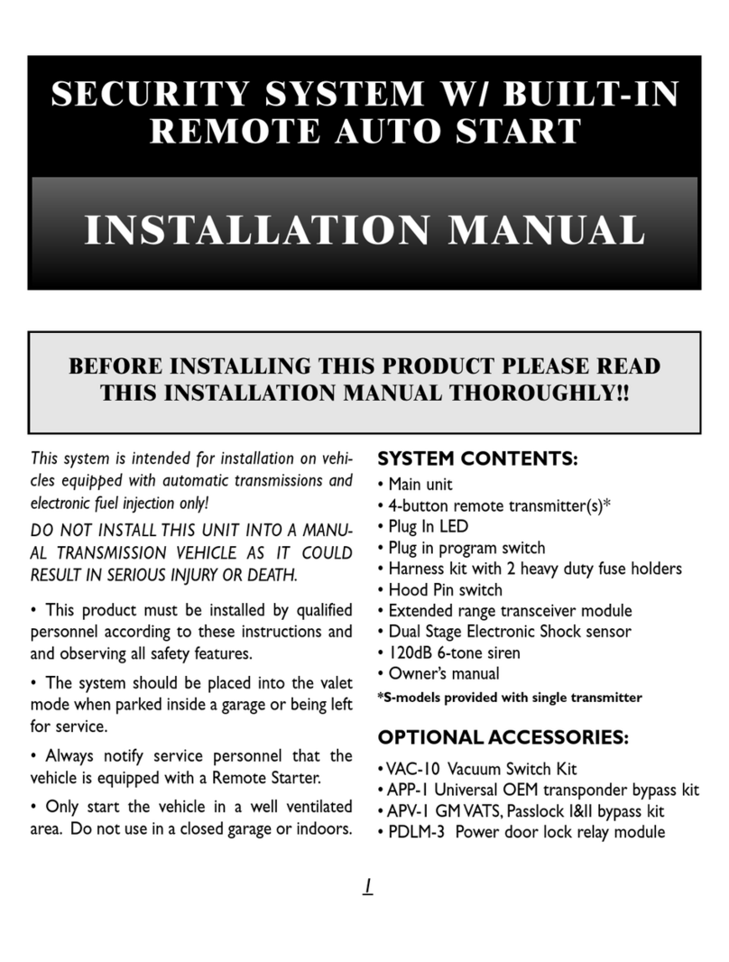 Black Widow Security BW RAS 130 installation manual