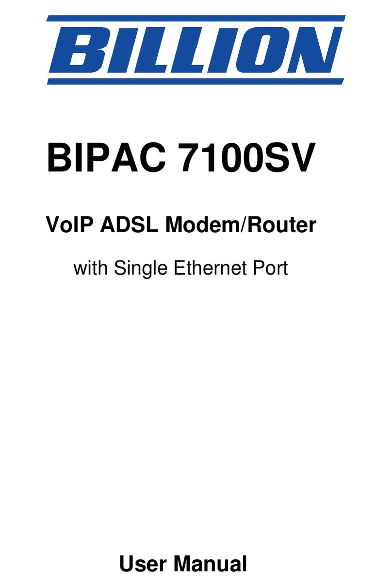 Billion BiPAC 7100SV User manual