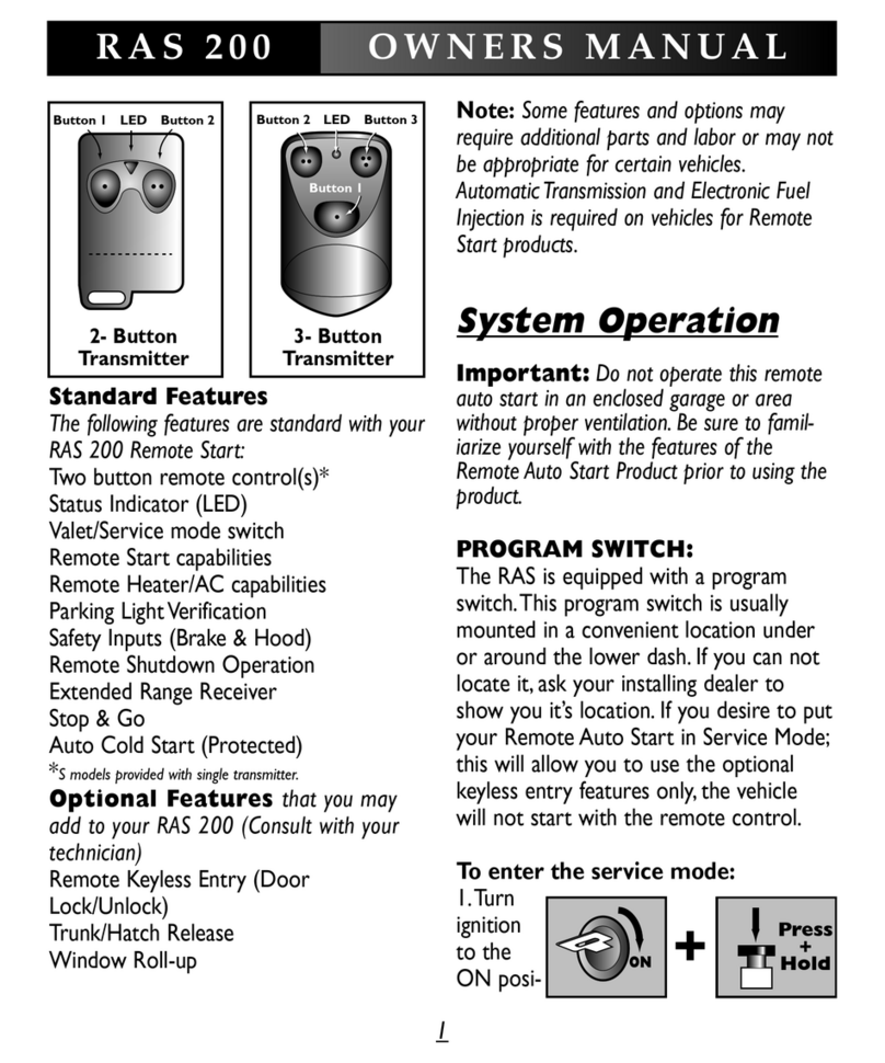 Black Widow Security RAS 200 owner's manual