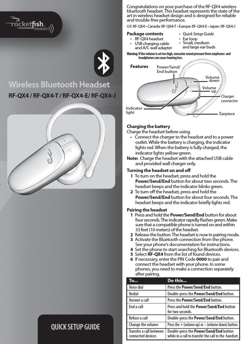 Rocket Fish RF-QX4-E User manual