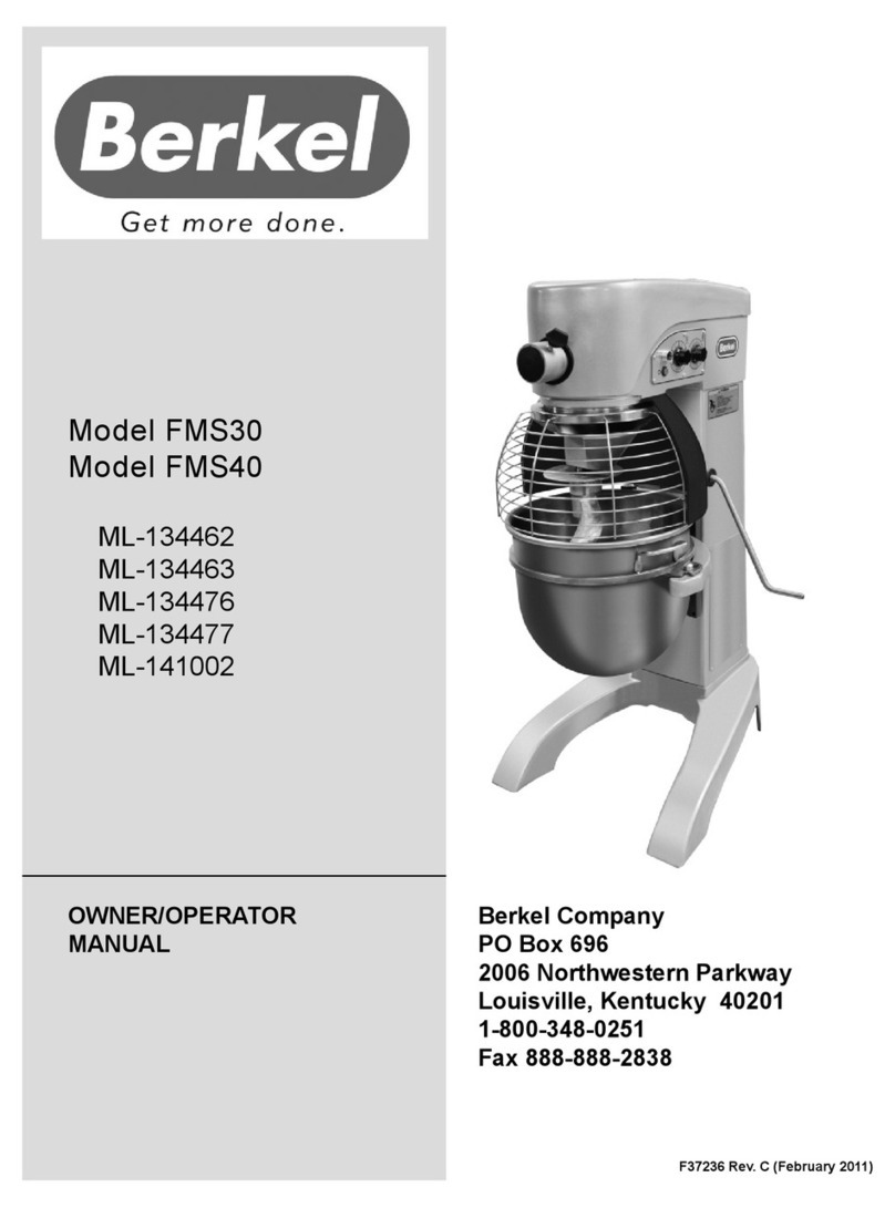Berkel FMS30 Owner's/operator's manual