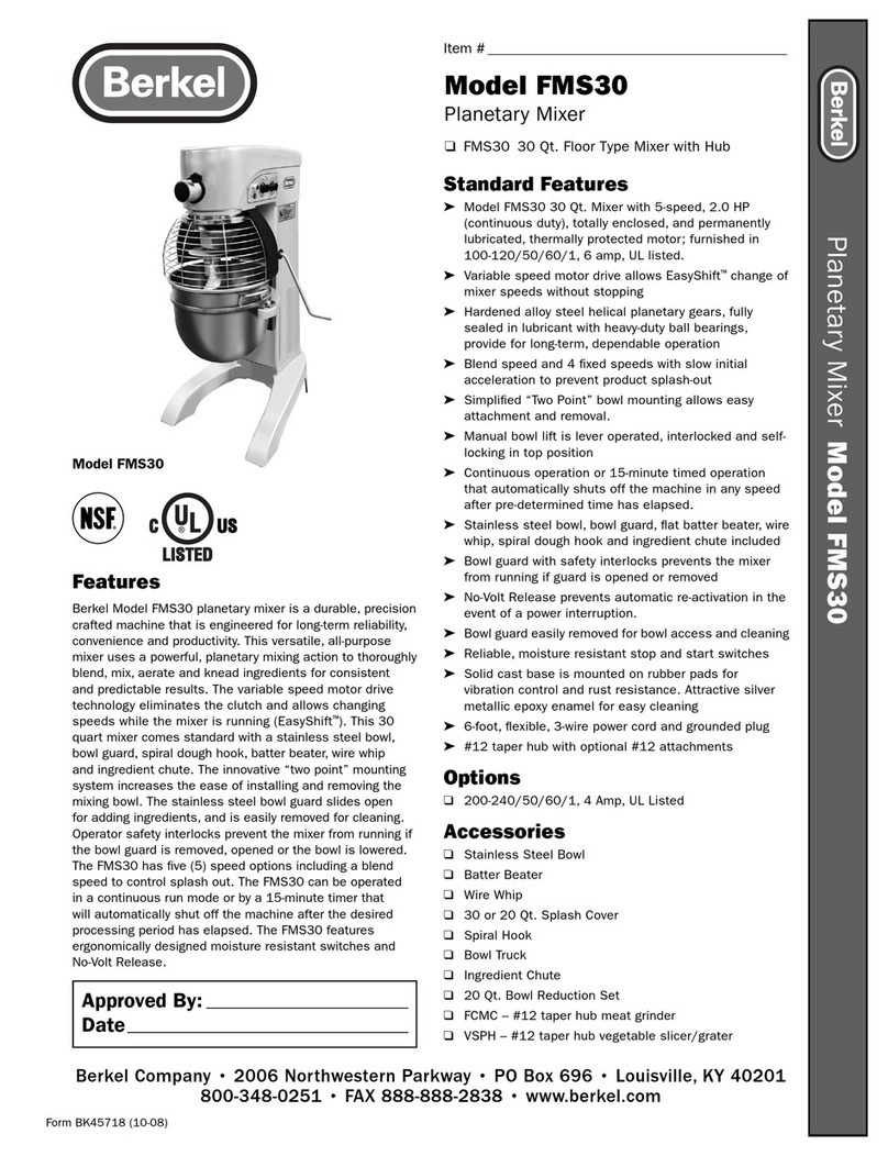 Berkel FMS30 manual