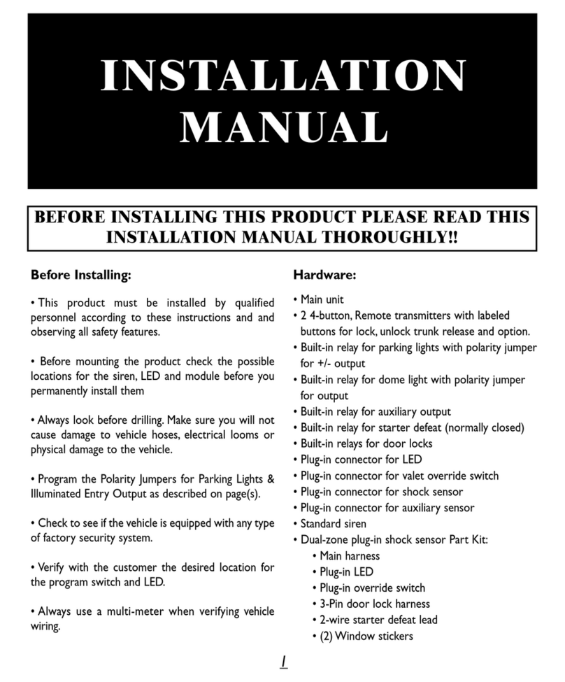 Black Widow Security BW 6 Relay installation manual