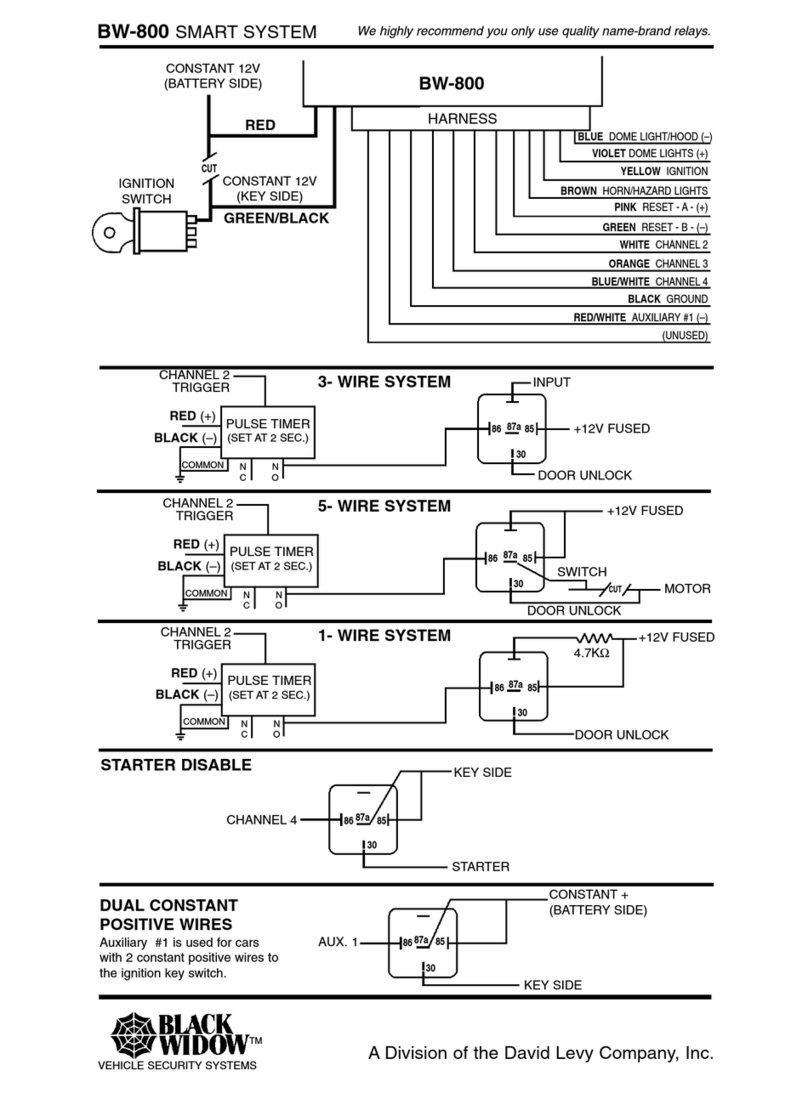 Black Widow BW-800 SMART SYSTEM Schematic diagram