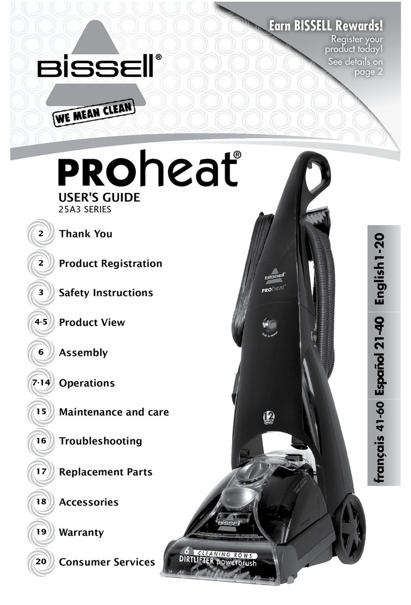 Bissell Proheat 25A3 SERIES User manual