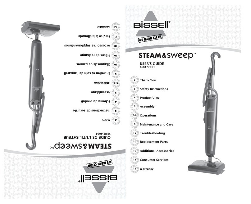 Bissell Steam & Sweep 46B4 SERIES user manual