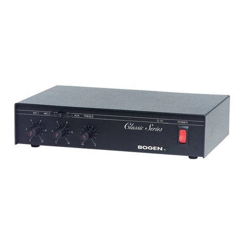 Bogen C10 Installation and use manual