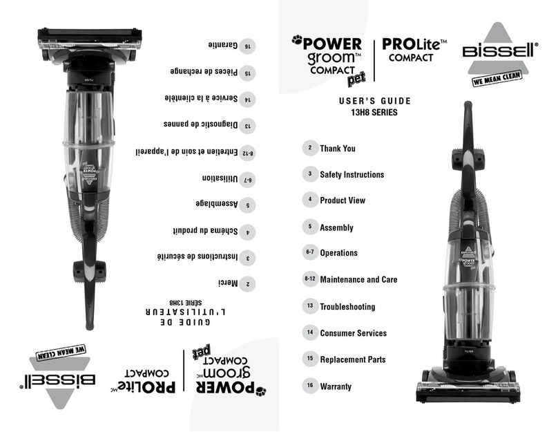 Bissell 13H8 SERIES user guide