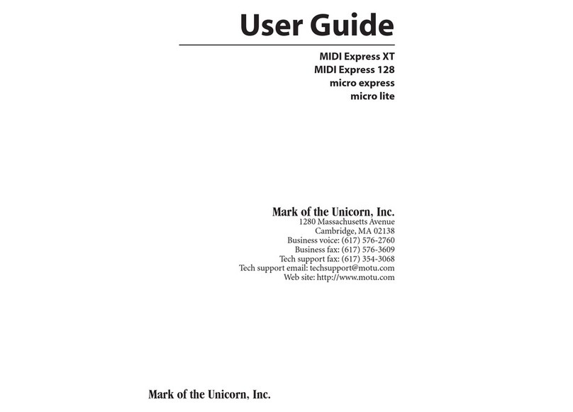 MOTU micro express user guide