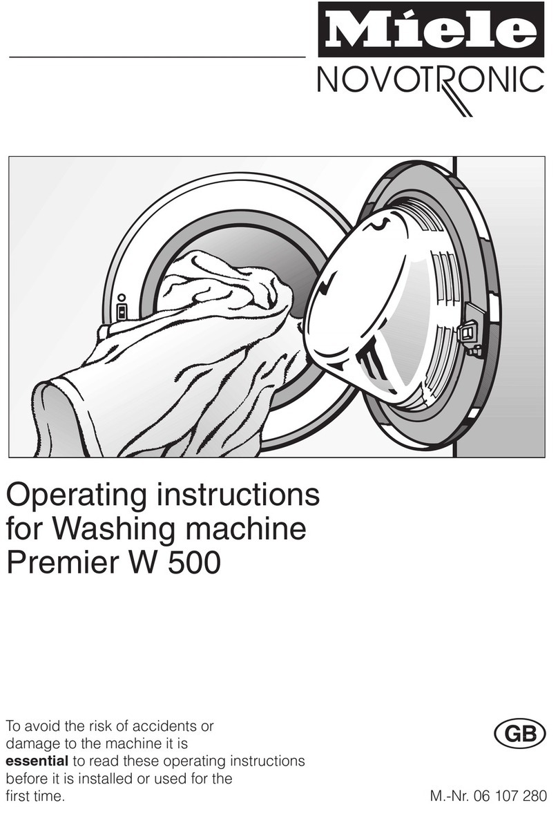 Miele Premier W500 User manual