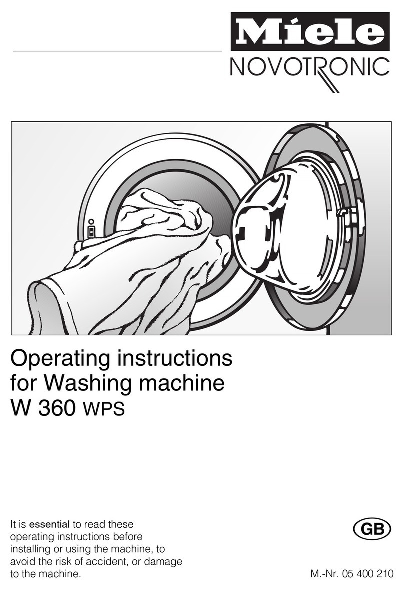 Miele W 360 WPS User manual Miele W 360 WPS User manual