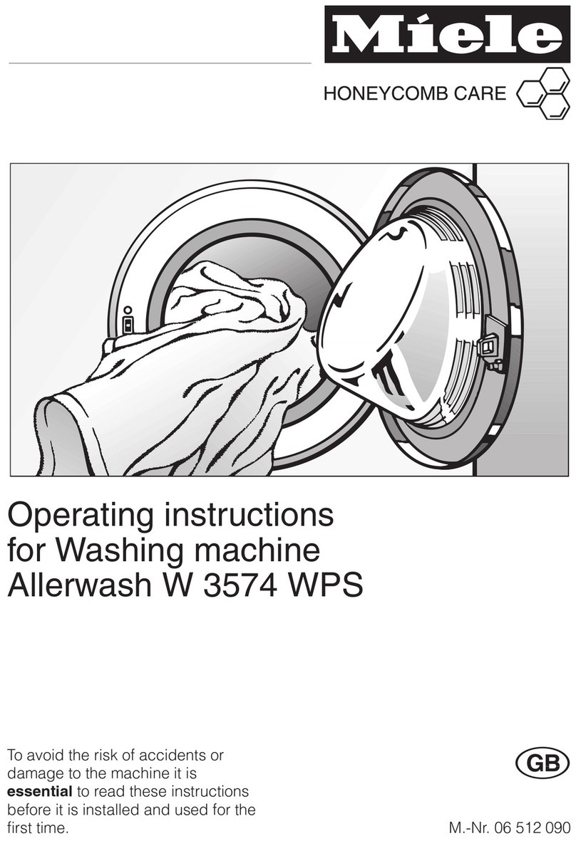 Miele Allerwash W 3574 WPS User manual Miele Allerwash W 3574 WPS User manual